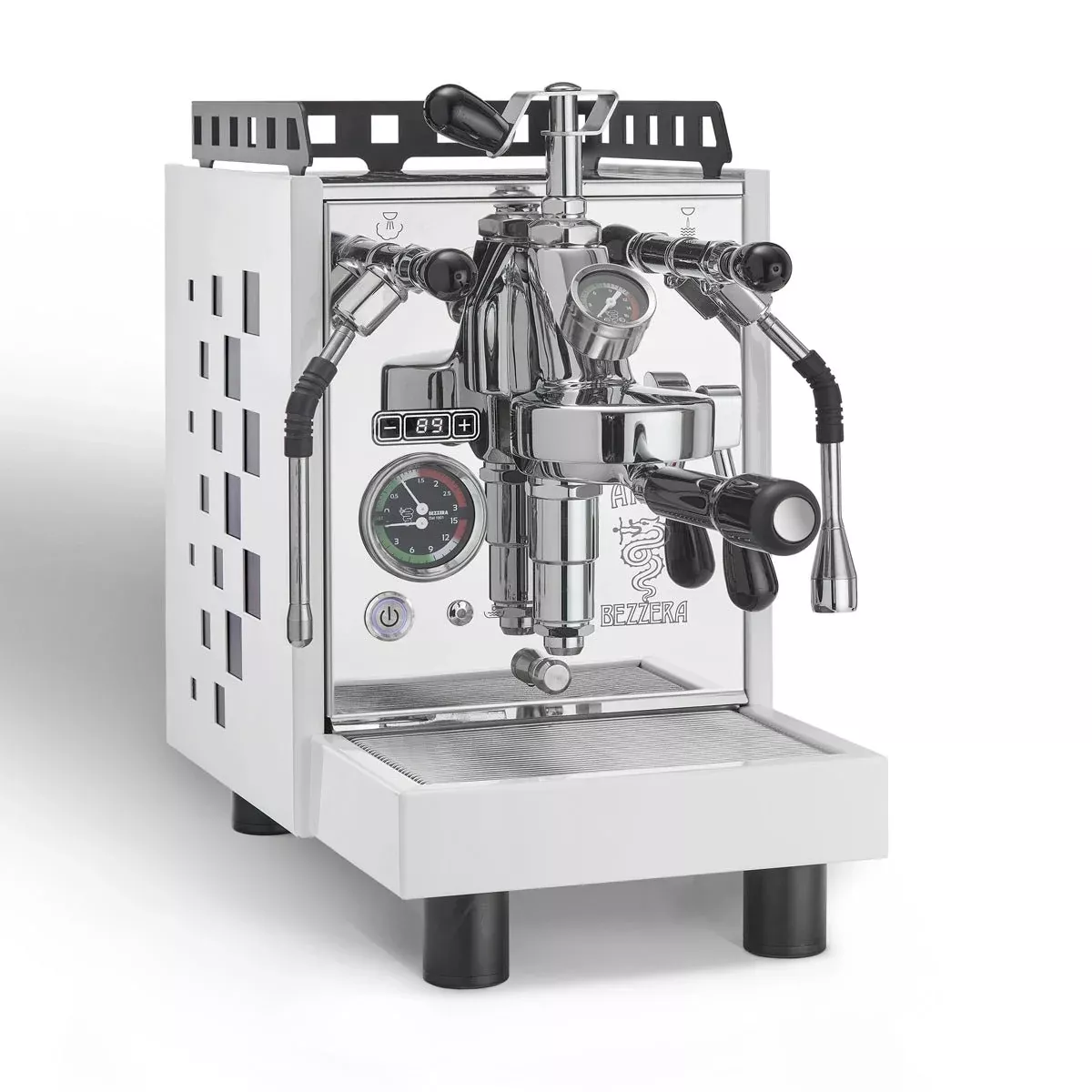 Bezzera Aria TOP Heat Exchange Espresso Machine w/ PID, Flow Control (White)