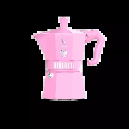 Bialetti Moka Express Espresso Maker Pastel Pink - 3 Cup and 6 Cup