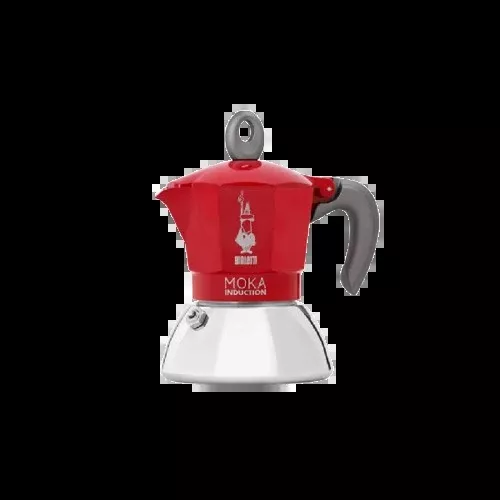 Bialetti Moka Induction Espresso Maker Red - 2 Cup, 4 Cup and 6 Cup