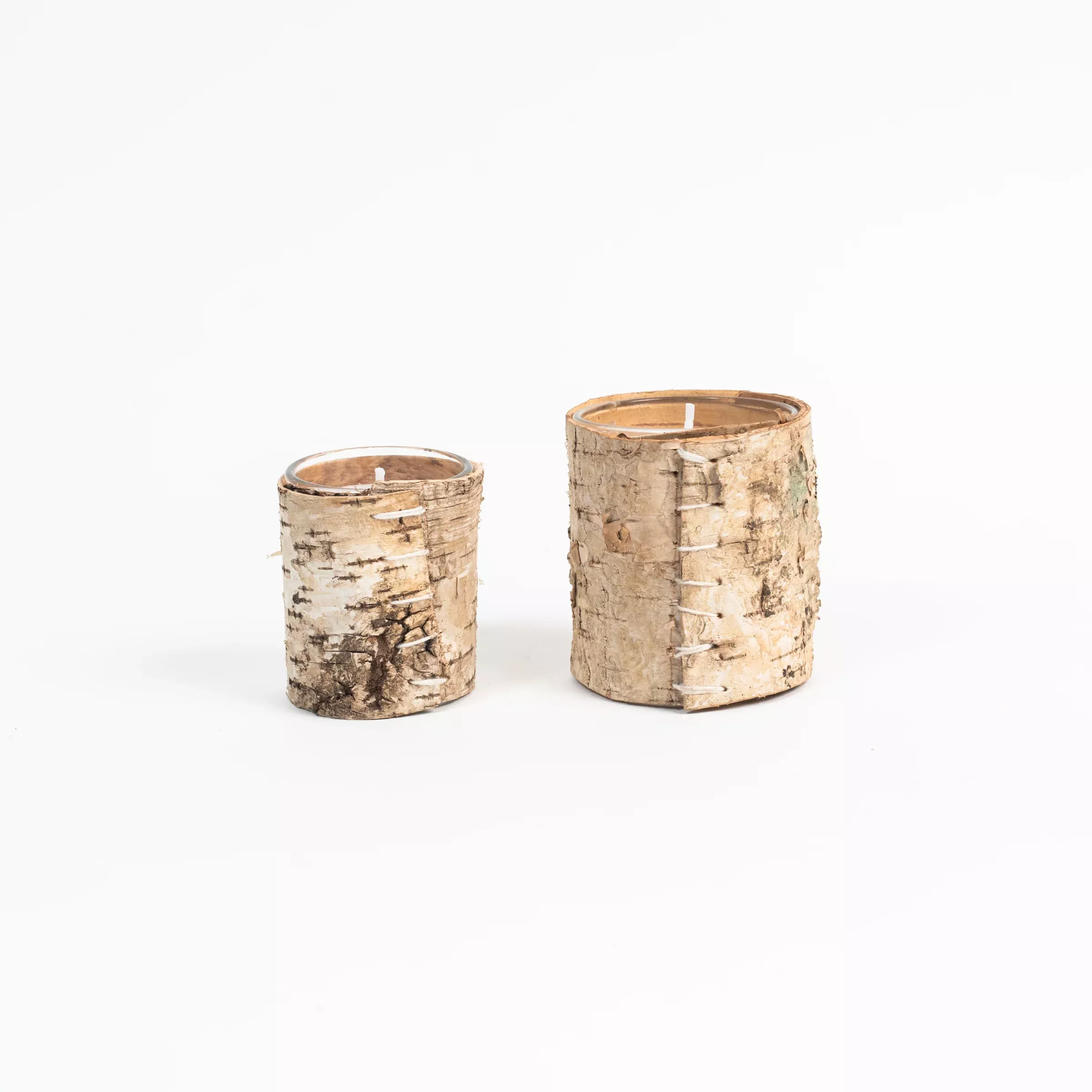 Birch Wrapped Candle