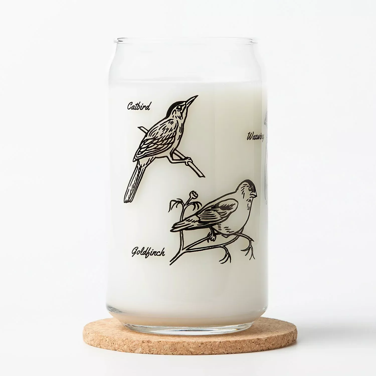 Bird Beer Can Glass