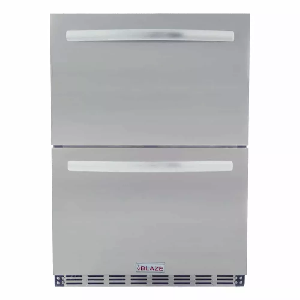 Blaze 5.1 cu. ft. Outdoor-Rated Stainless Steel Double Drawer Refrigerator