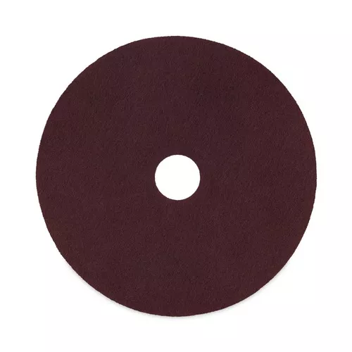 Boardwalk 7100151298 16 in. Diameter Deep Scrub Pads - Maroon (10/Carton)
