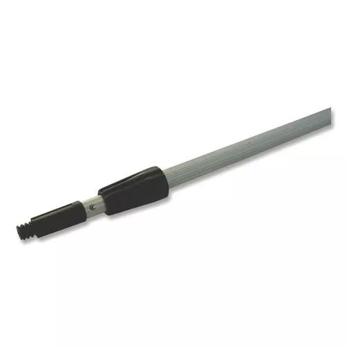 Boardwalk 96149-BWK 8 ft. Two-Sections Aluminum Extension Pole - Silver/Black