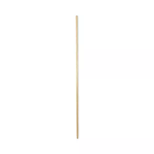 Boardwalk BWK122 0.94 in. x 60 in. Threaded End Lacquered Wood Broom Handle - Natural