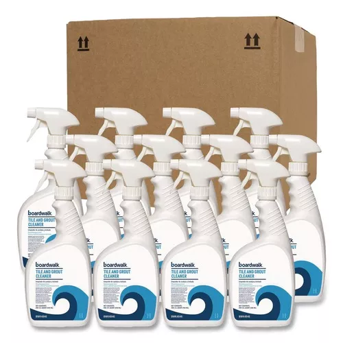 Boardwalk BWK4846 32 oz Tile and Grout Cleaner - Minted Evergreen Scent (12/Carton)
