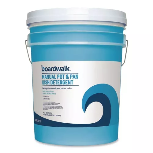 Boardwalk BWK4858 5 Gallon Manual Pot and Pan Dish Detergent - Fresh Breeze Scent