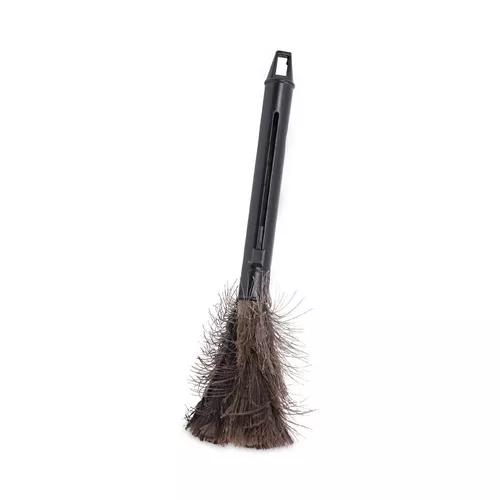 Boardwalk BWK914FD 9 in. to 14 in. Retractable Plastic Handle Feather Duster - Black