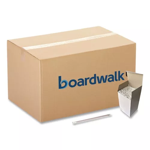Boardwalk BWKGSTW775RD 7.75 in. Wrapped Giant Polypropylene Straws - Red (7200/Carton)