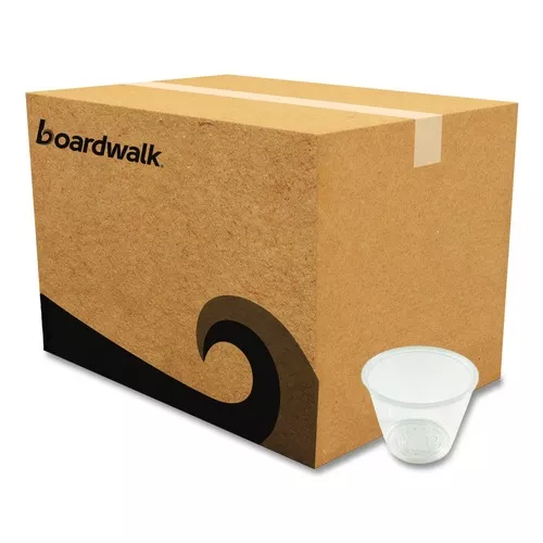 Boardwalk BWKPRTN55TS 5.5 oz Plastic Souffle/Portion Cups - Translucent (2500/Carton)