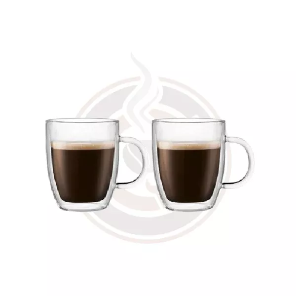 Bodum Bistro 10 Oz Double Wall Mug Glass(Set of 2)