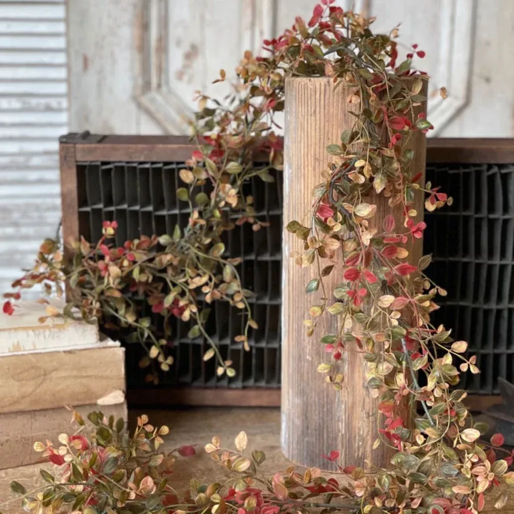 Bog Pimpernel 6' Garland Autumn RED