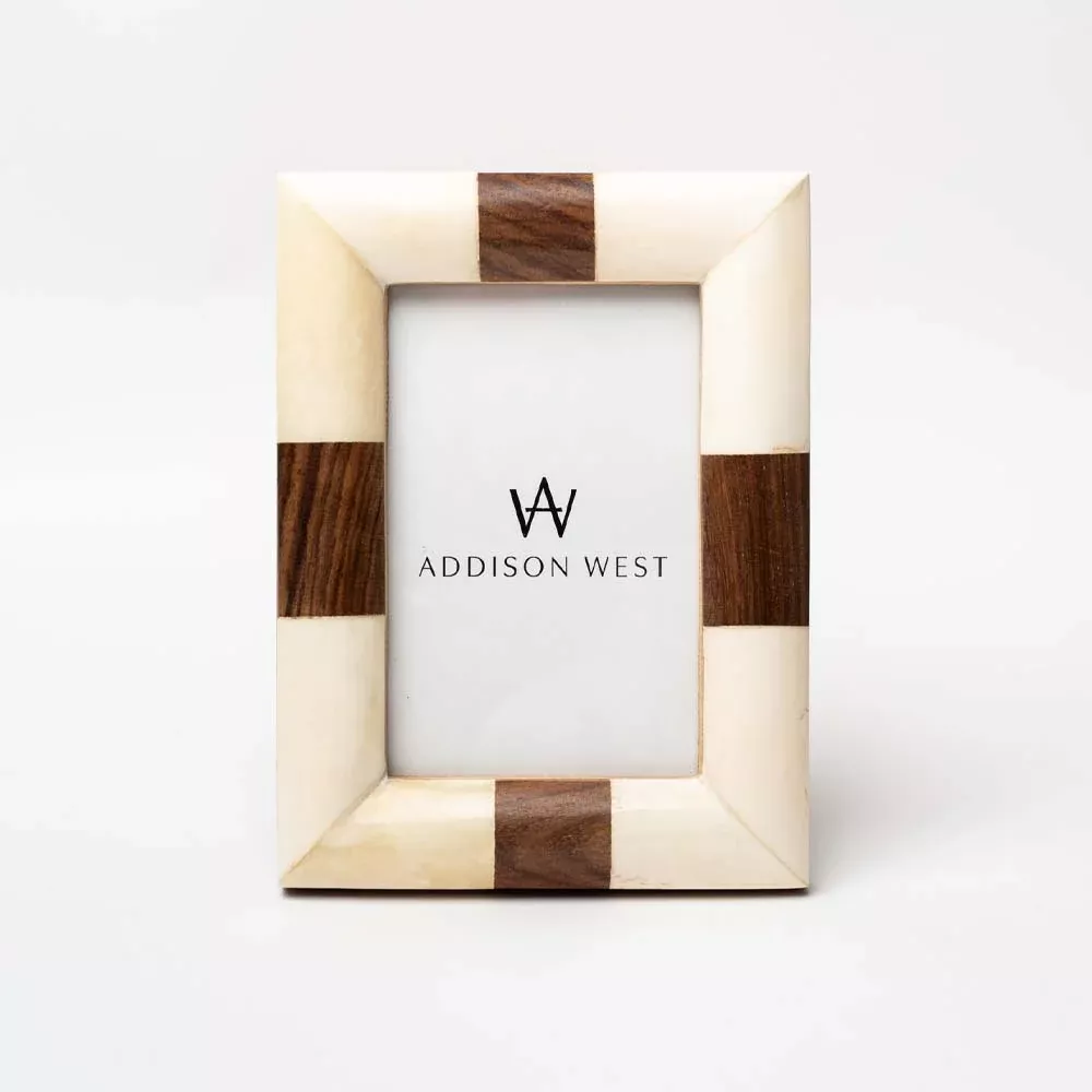 Bone and Wood Picture Frame