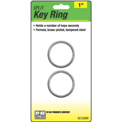 Brass 1"Key Rings – 2 Pack