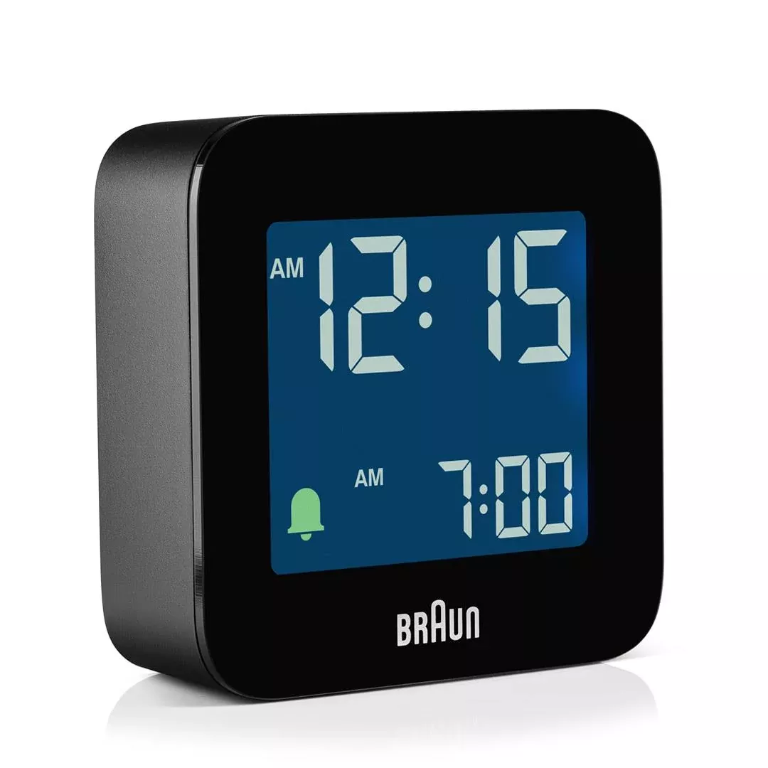 Braun Digital Travel Alarm Clock – Black