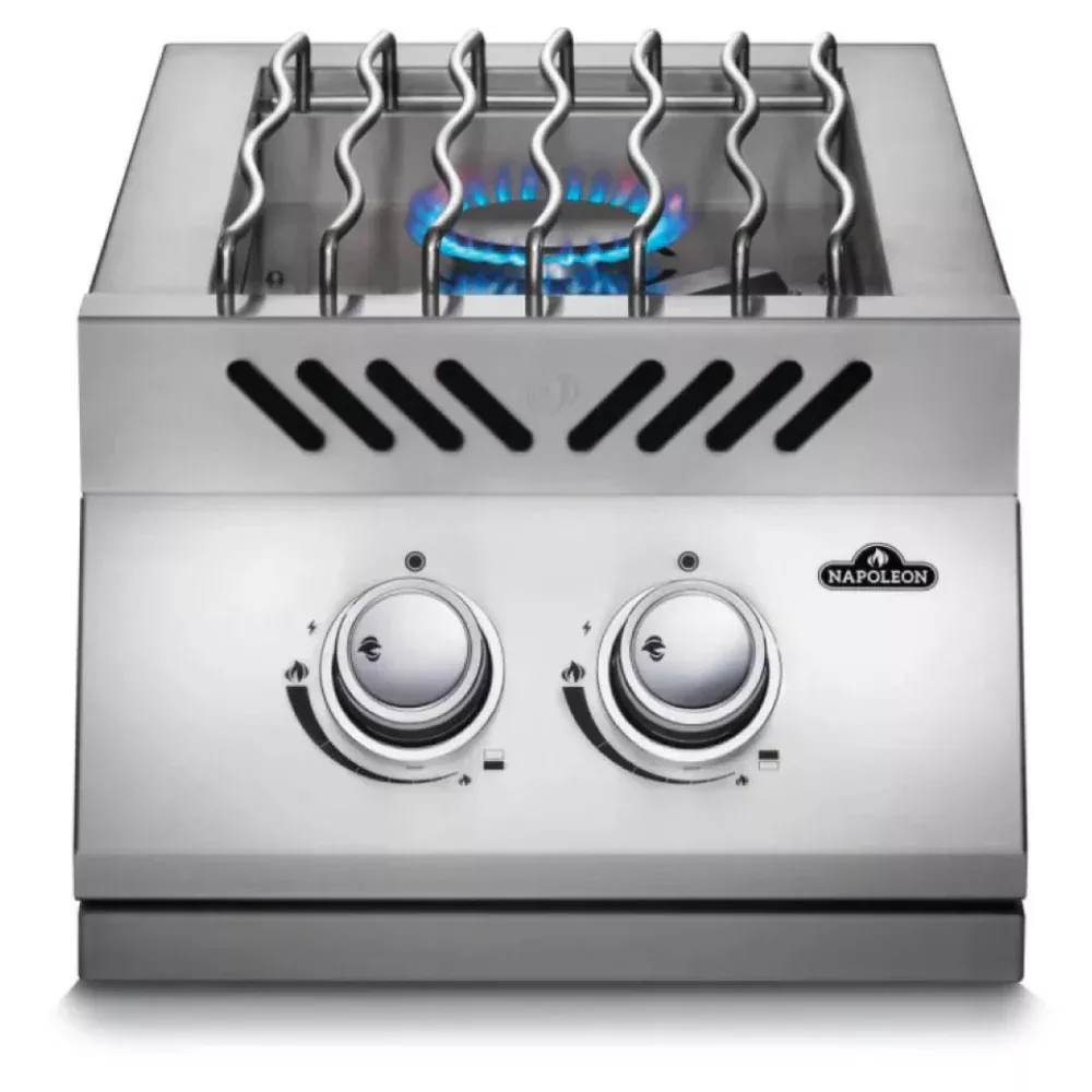 Built-in 500 Series Inline Dual Range Top Burner, Stainless Steel