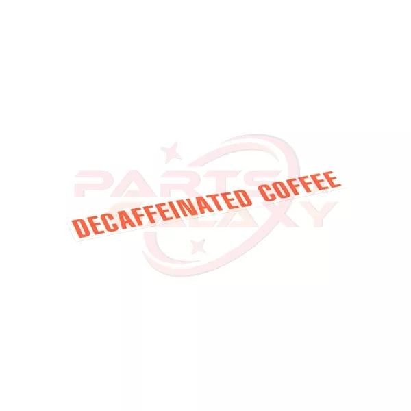 Bunn 00879.0000 Decal, Decaffeinated Coffee