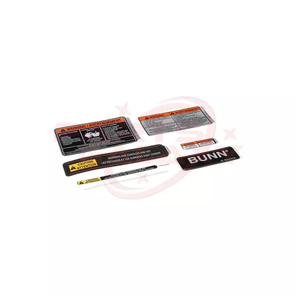Bunn 02627.7998 Decal Set