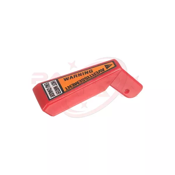 Bunn 02861.7003 Lift Faucet Handle, Warning Hot, Red