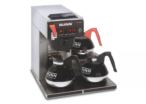 Bunn 12 Cup Automatic Coffee Brewer with 3 Lower Warmers, CWTF15-3L B/T