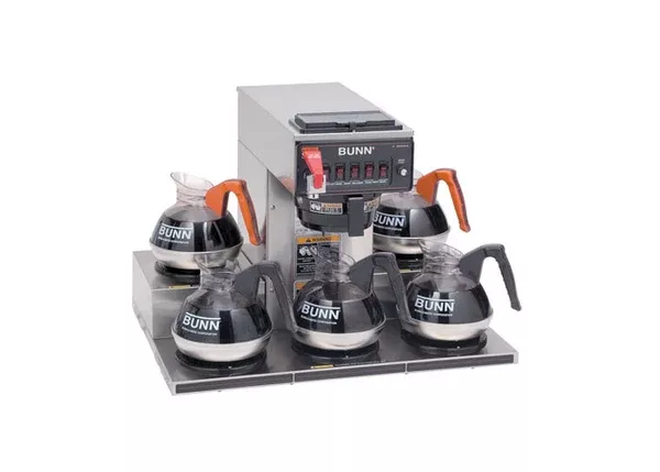 Bunn 12 Cup Automatic Coffee Brewer with 5 Warmers, CRTF5-35 120/240 V