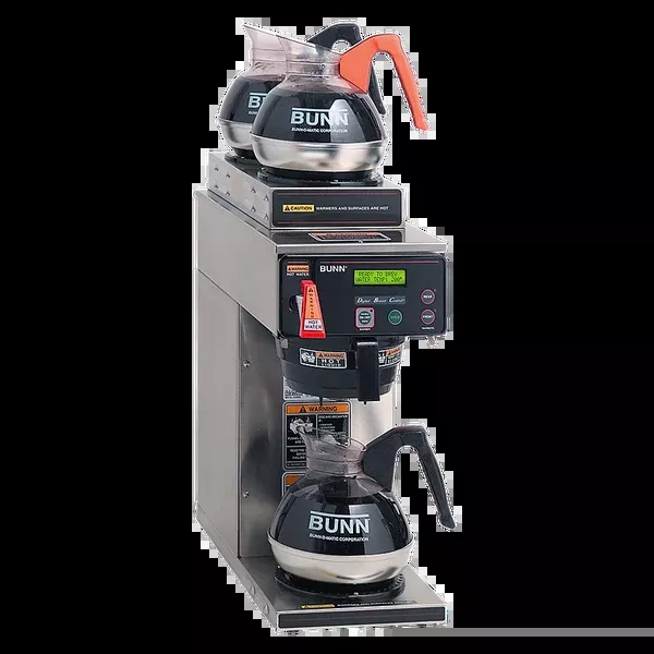 Bunn 12-cup Automatic Coffee Brewer with LCD and 3 lower warmers (AXIOM-15-3T)
