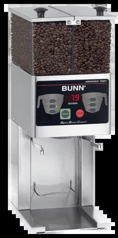 Bunn Low Profile French Press Grinder with Stainless Decor, FPG-2 DBC