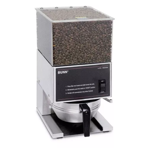 Bunn Low Profile Portion Control Grinder with Stainless Decor., LPG-S