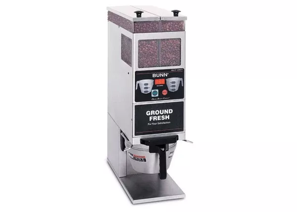 Bunn Portion Control Grinder with 2 Hoppers, G9-2T DBC, Smart Funnel
