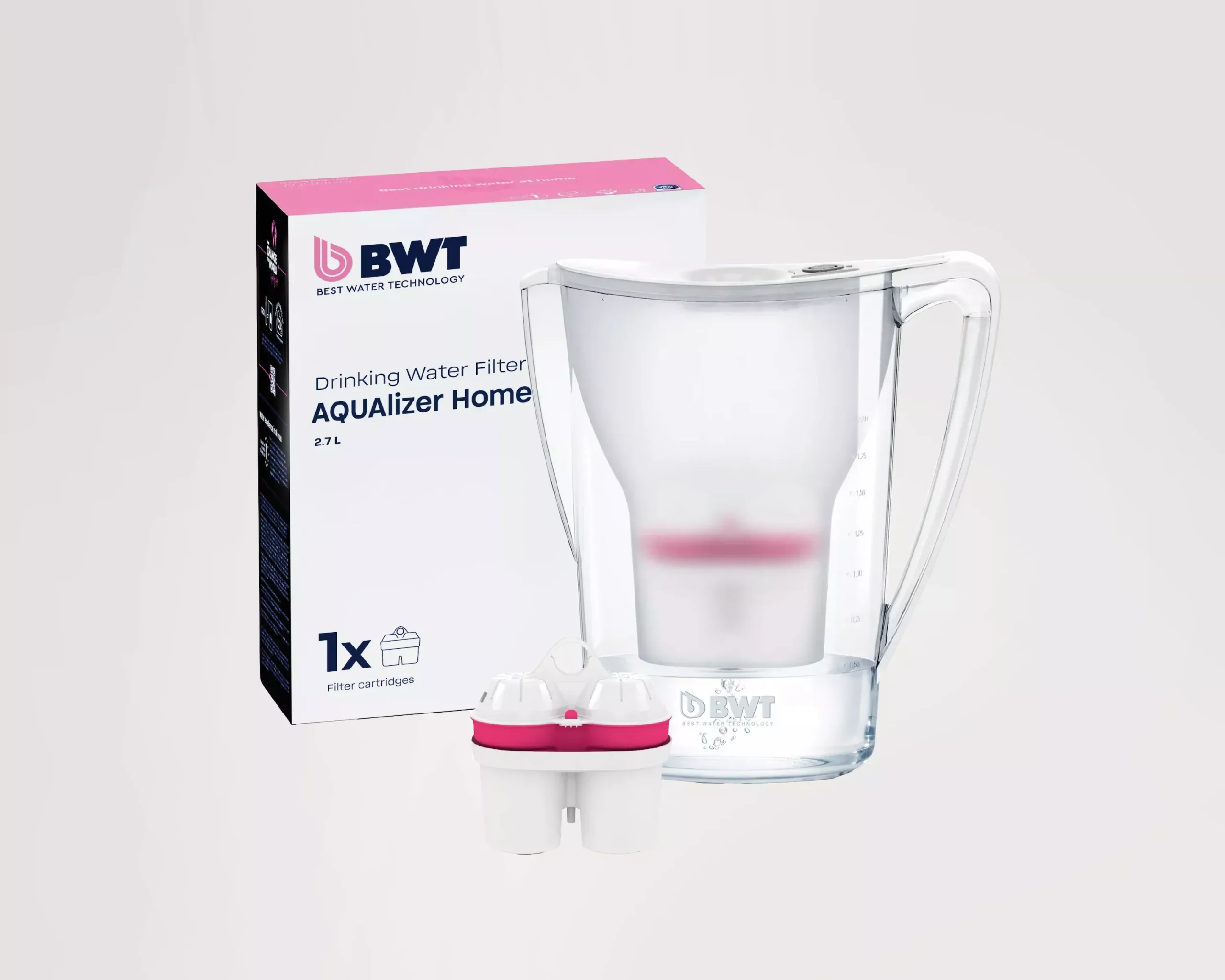 BWT AQUAlizer Home Magnesium Water Filter Jug 2.7L