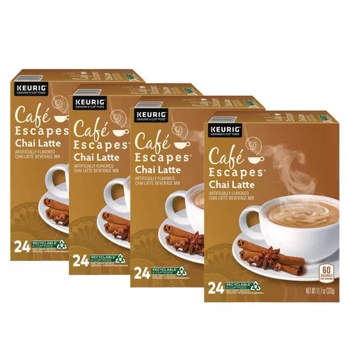 Cafe Escapes 5000330124 K-Cups - Chai Latte (96/Carton)