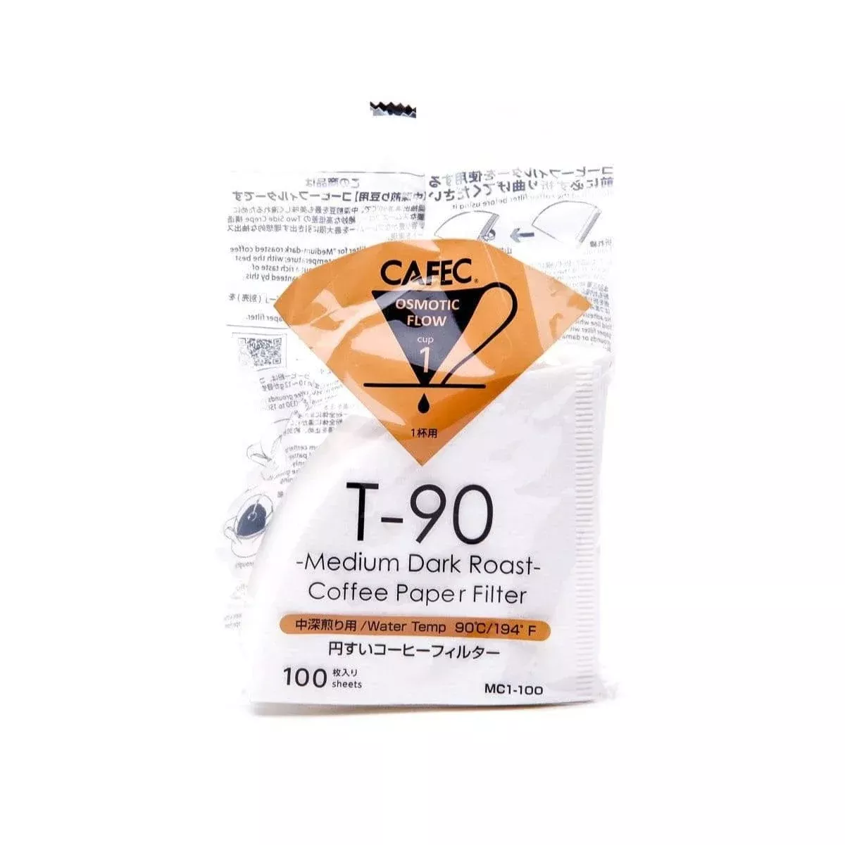 CAFEC Medium Roast Paper Coffee Filter (1 Cup, Size 01)