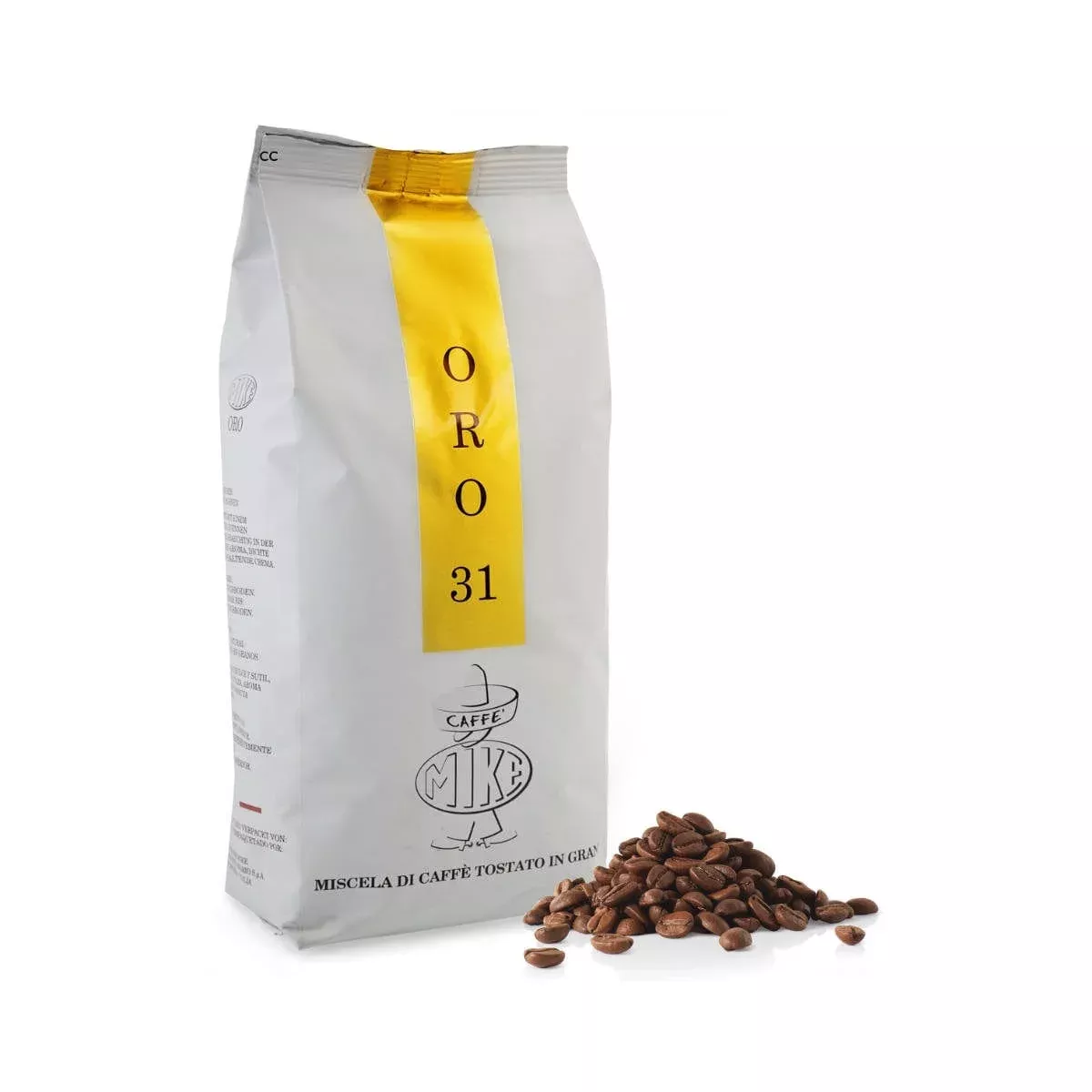 Caffe Mike Oro 31 Espresso (1kg / 2.2lbs Bag of Whole Bean Coffee)