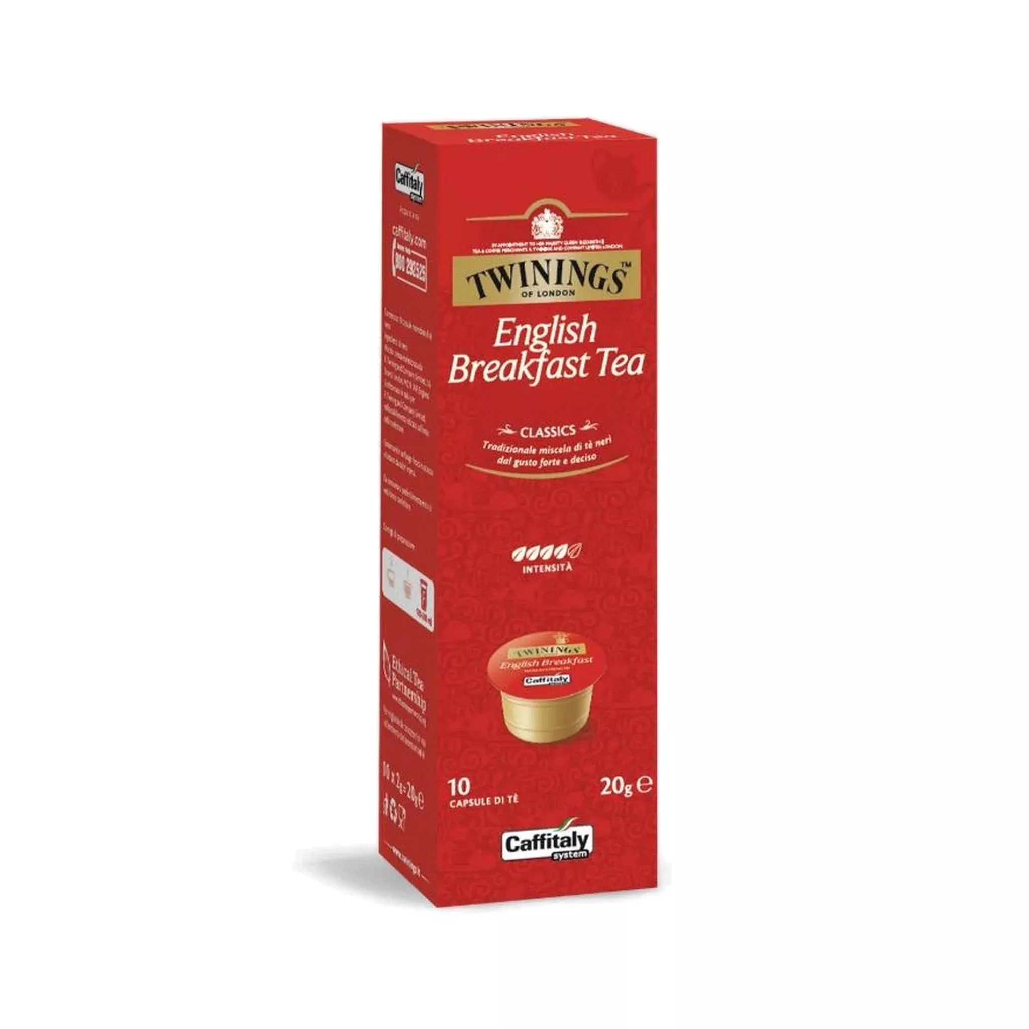 Caffitaly Twinings English Breakfast Tea Capsules (Pack Of 10)