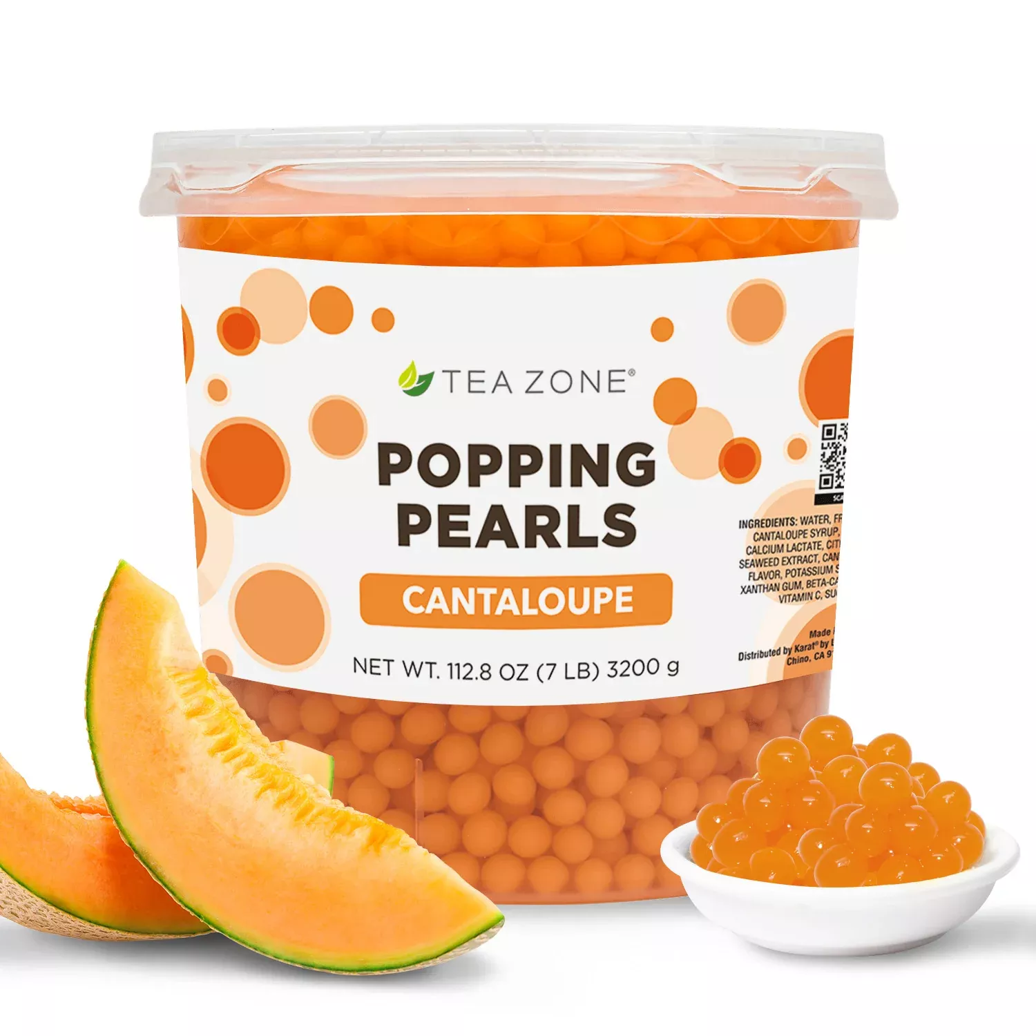 Cantaloupe POPPING PEARLS™ - Jar (7 lb)