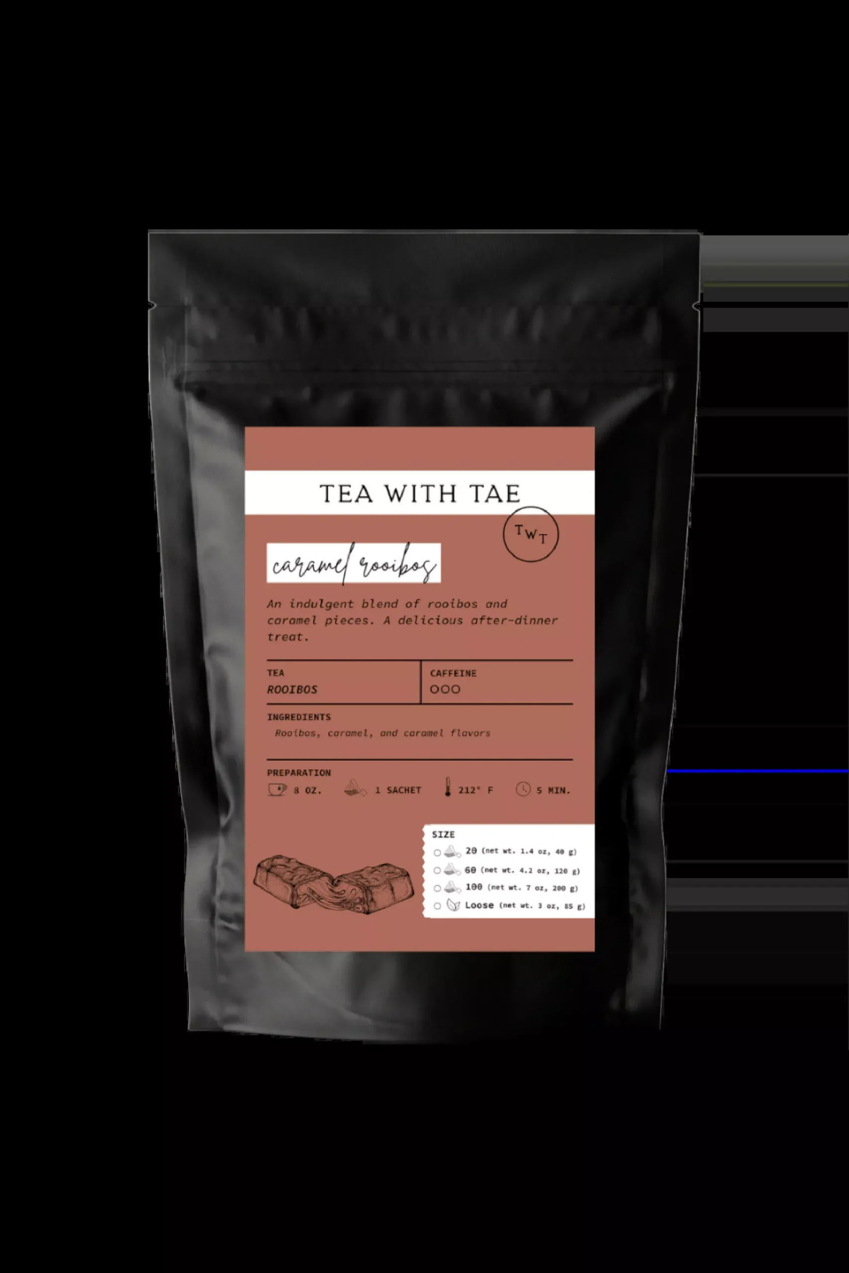 Caramel Rooibos Tea Pouch