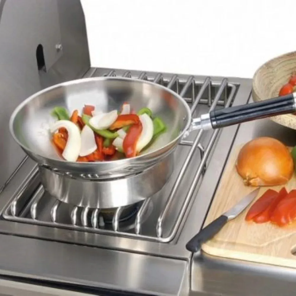 Cart-Mounted Dual Side Burner, 14-Inches
