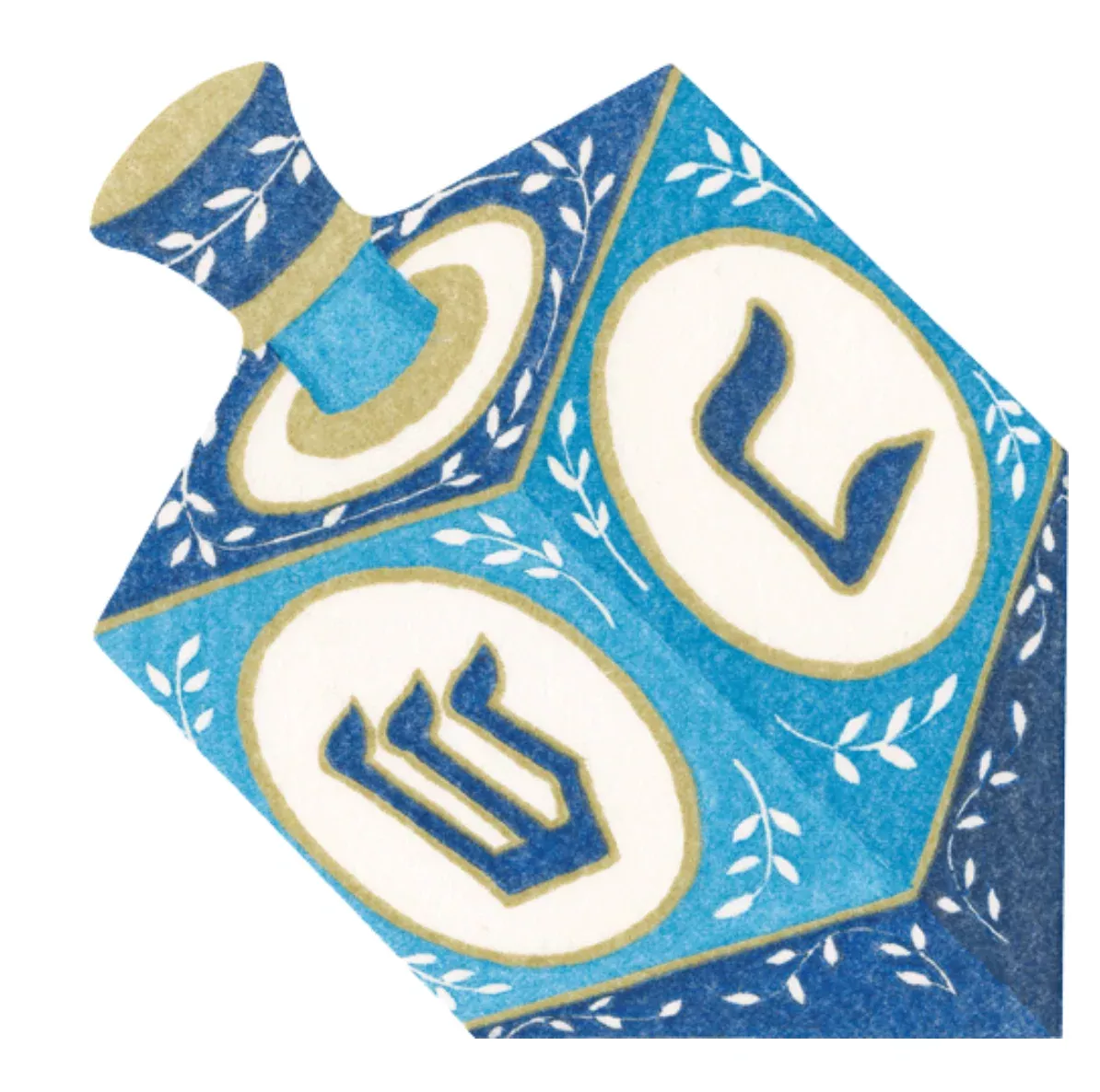 Caspari Dreidel - Die-Cut AirlaidLuncheon Napkins - 20pk