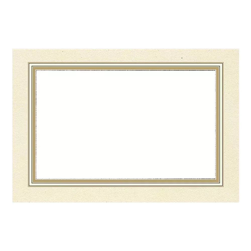 Caspari Gold Border Place Cards - 10pk