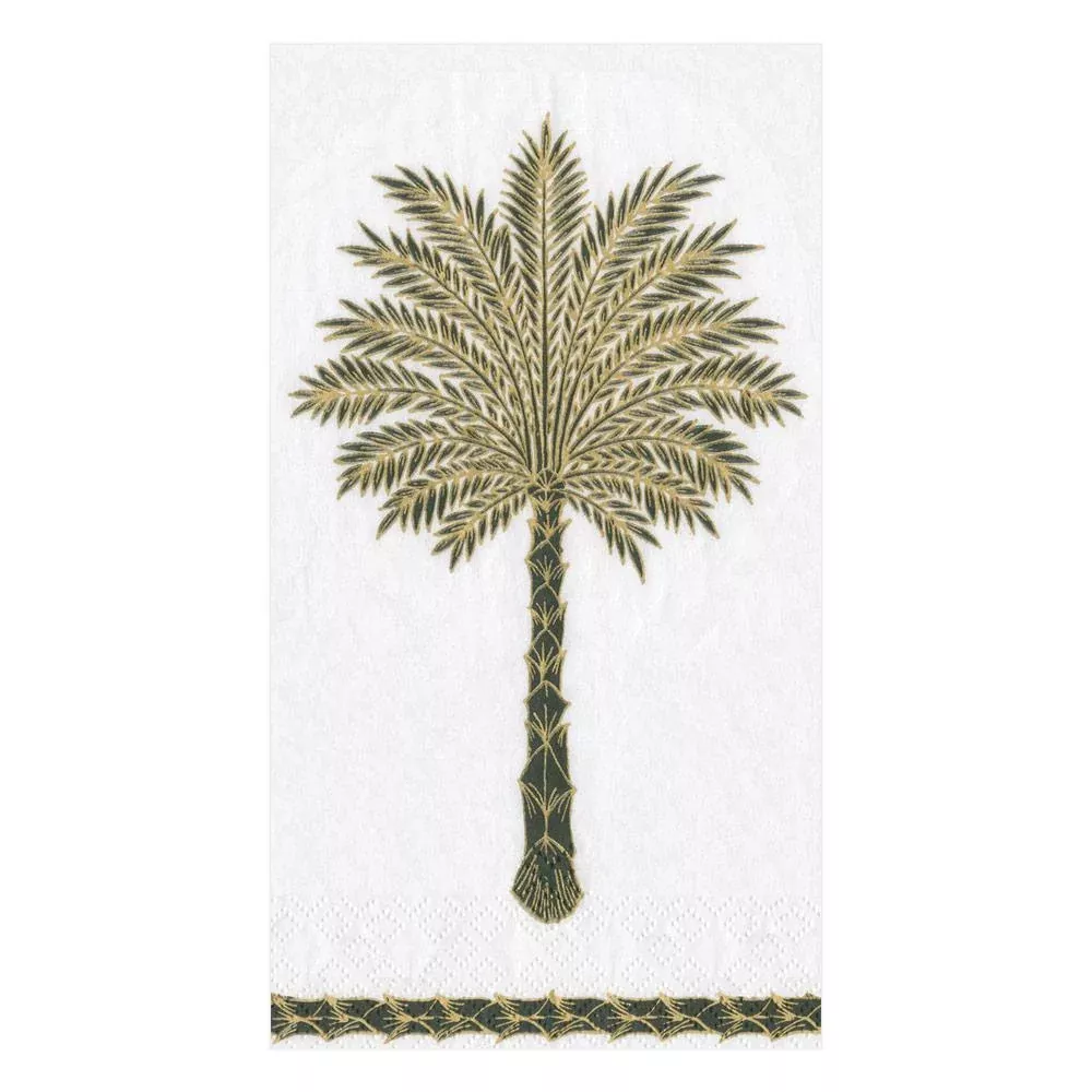 Caspari Grand Palms Guest Towels - 15pk