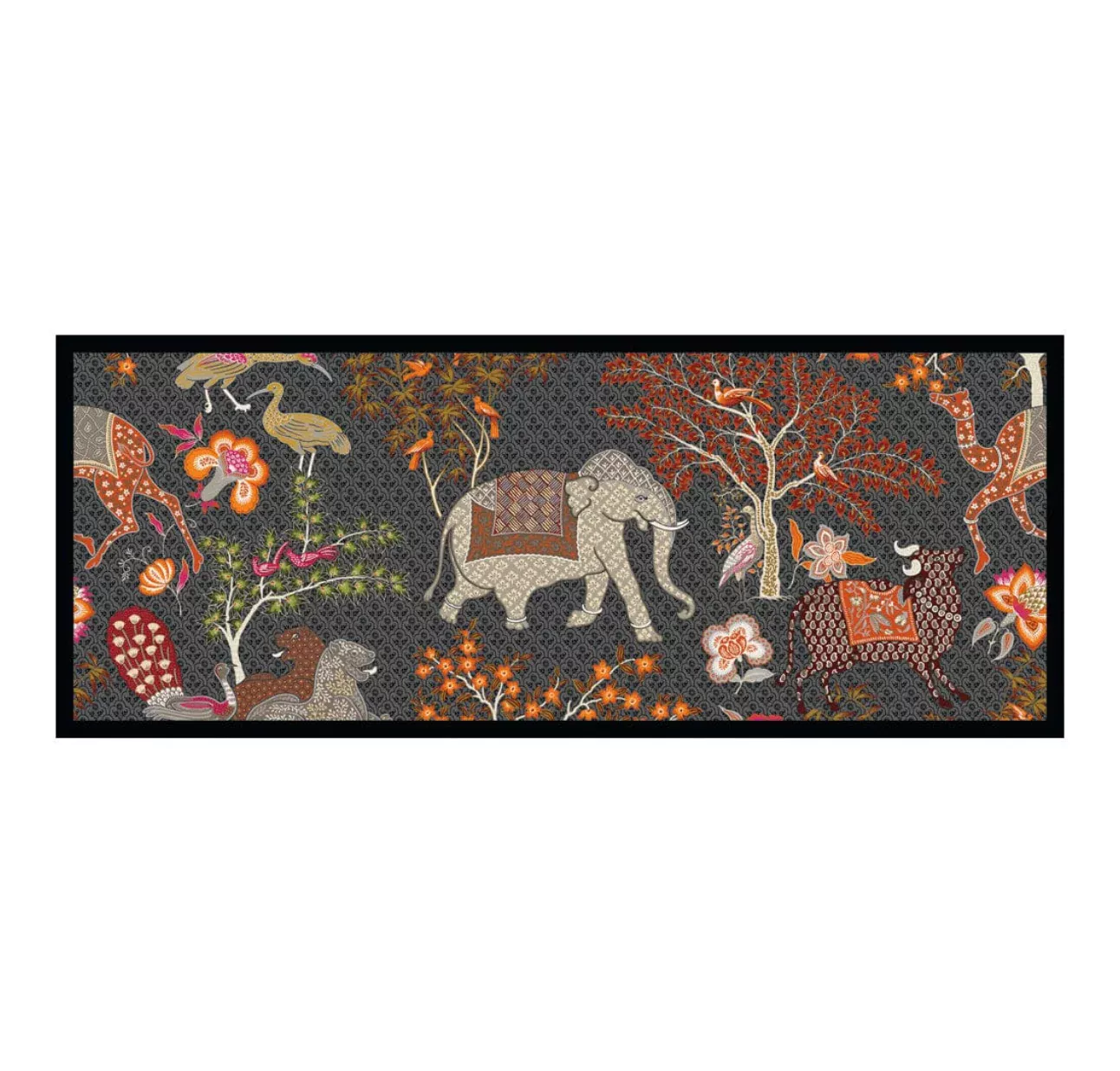 Caspari Le Jardin De Mysore Lacquer Bar Tray – 20” x 8”