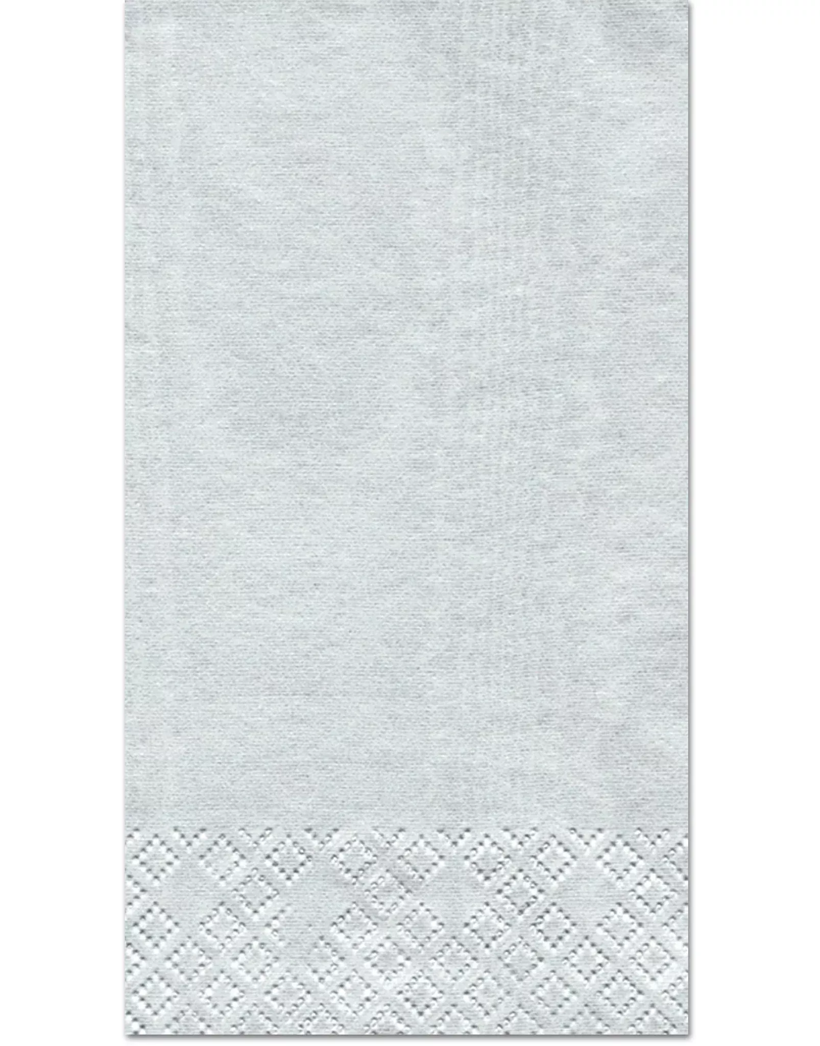 Caspari Moiré Platinum Guest Towels - 15pk