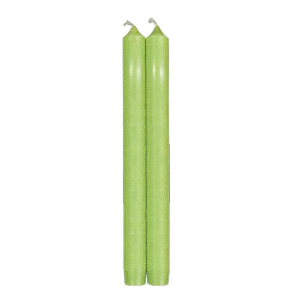 Caspari Tapered Candles in Spring Green – 10inch – 2pk