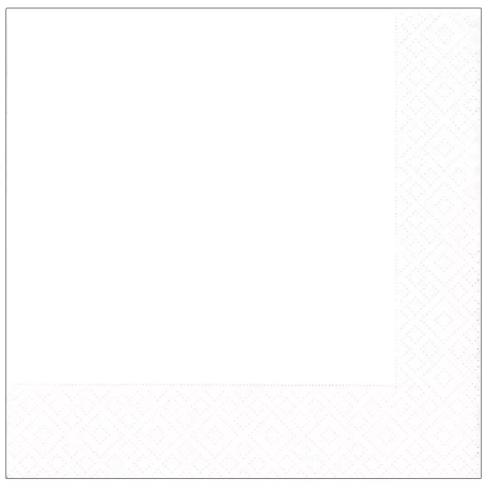 Caspari White Pearl Dinner Napkins - 20pk