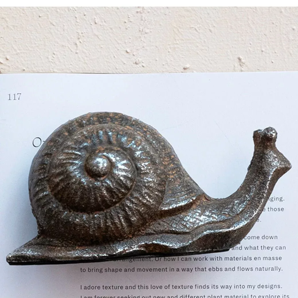 Cast Iron Snail Figure