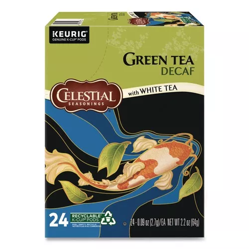 Celestial Seasonings 5000330012 Decaffeinated Green Tea K-Cups (24/Box)