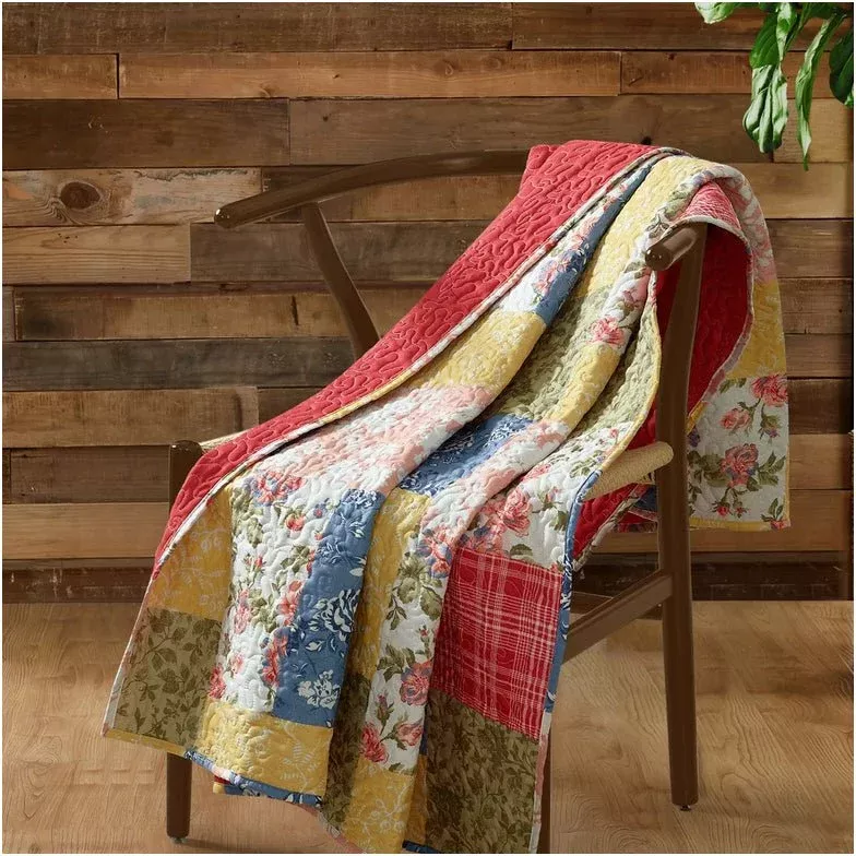 Charming Quilted Cottage Throw Blanket