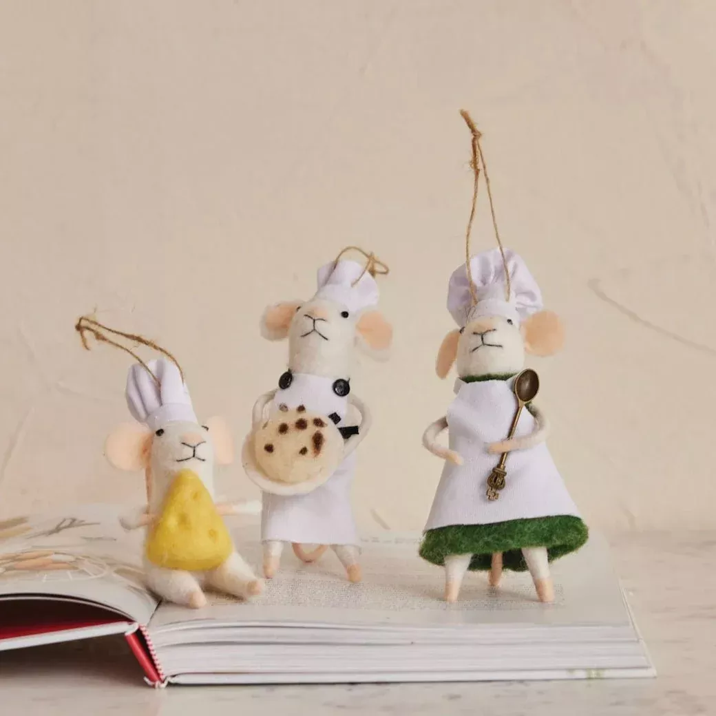 Chef Mouse Ornaments CHOICE of Style