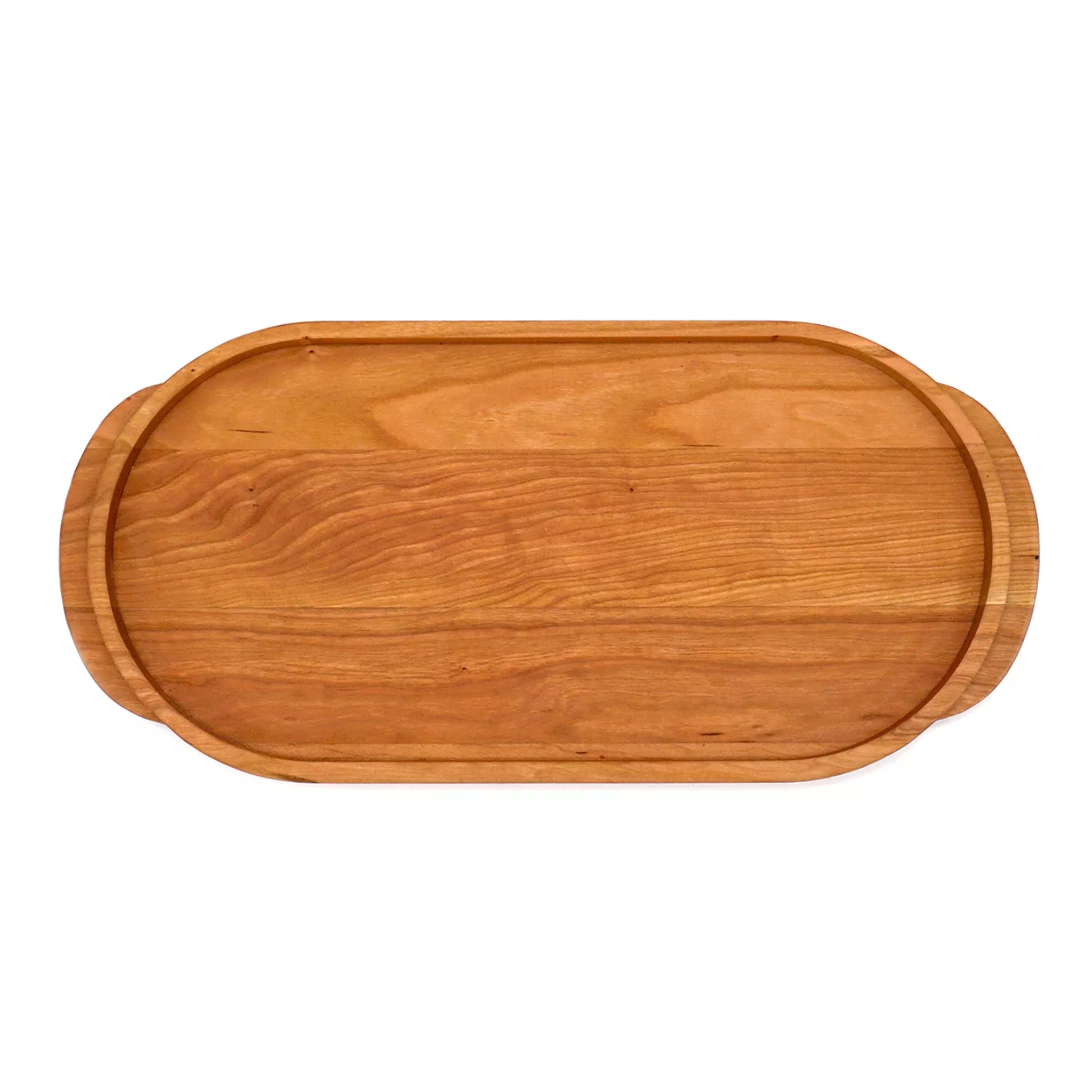 Cherry Oval Wooden Serving Tray