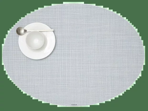 Chilewich Mini Basketweave Oval Placemat – Sky